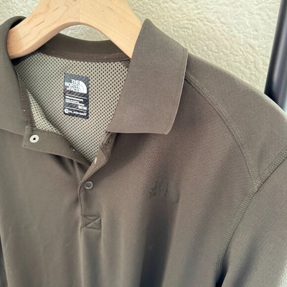 The North Face Flash Dry Deep Olive Polo Size Medium - Picture 4 of 4